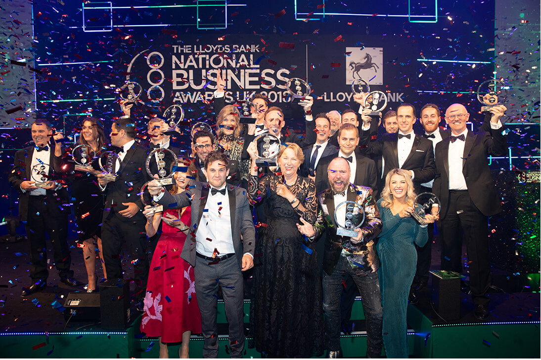 Winners of the Llloyds Bank National Business Awards 2018.